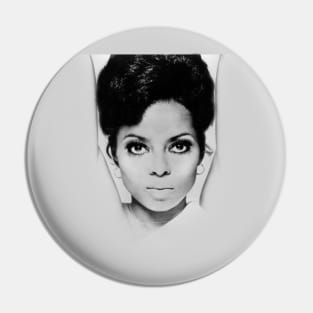 Diana Ross Style 80s Pin