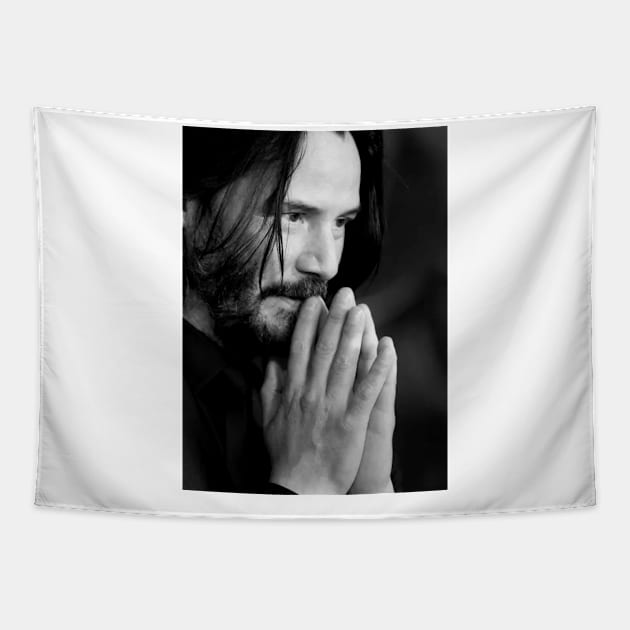 Keanu Reeves Tapestry by sukaarta