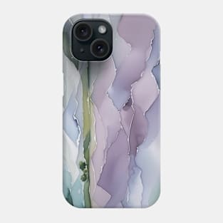 Watercolor Lavender Fields Abstract Landscape Phone Case