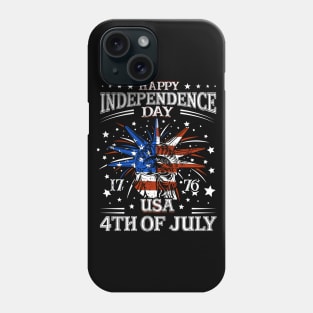 Happy 4 July Day Independence Memorial Day T-Shirt Phone Case