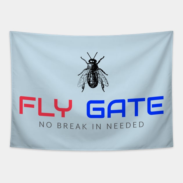 Fly Gate Tapestry by Car Boot Tees