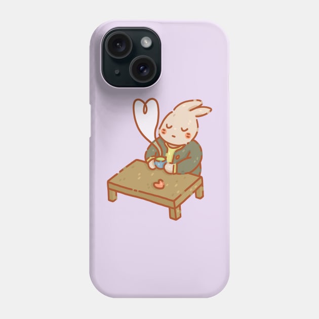 Peaceful Bunny v1 Phone Case by krowsunn