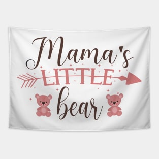 Mama's Little Bear Cute gift for baby Tapestry