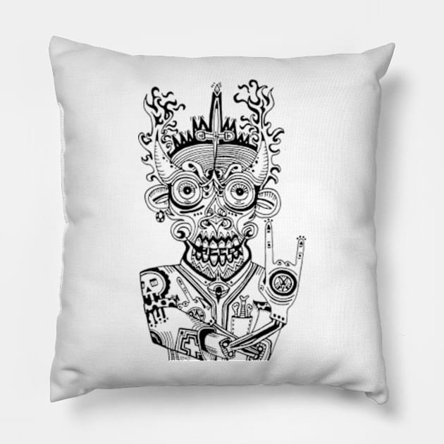 Rock on Pillow by yeknomster