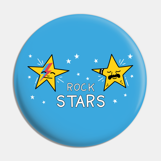 Rock Stars Rock Stars Pin TeePublic