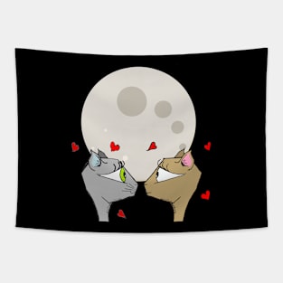 Love by Meow Light Tapestry