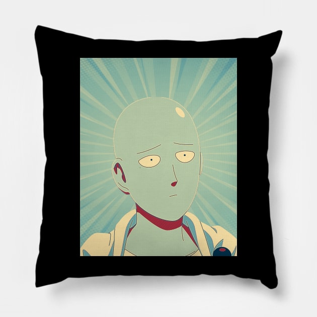 saitama Pillow by DinoZard