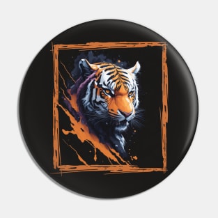 Beautiful framed tiger Pin