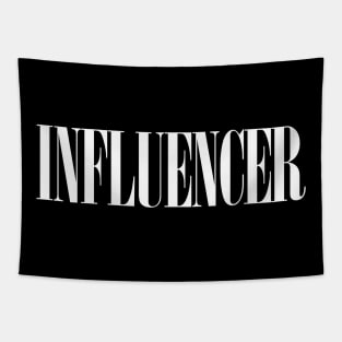 Influencer. Awesome Typographic Social Media Influencer Gift Tapestry