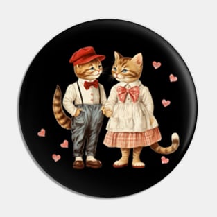 Whisker Kisses: Cats in Love Print Pin