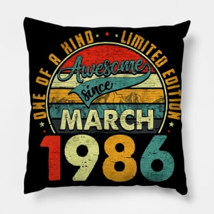 awesome since march 1986s Pillow