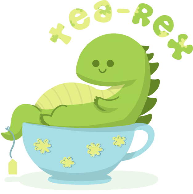 Tea-Rex Kids T-Shirt by Studio Mootant