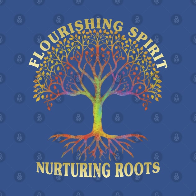 Flourishing Spirit Nurturing Roots Colorful Design by TF Brands