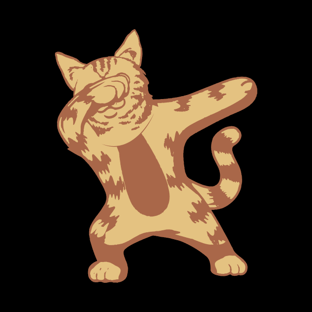 Funny kids design cat dabbing by FancyVancy