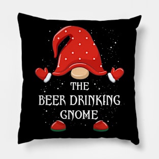 The Beer Drinking Gnome Matching Family Group Christmas Pajama Pillow