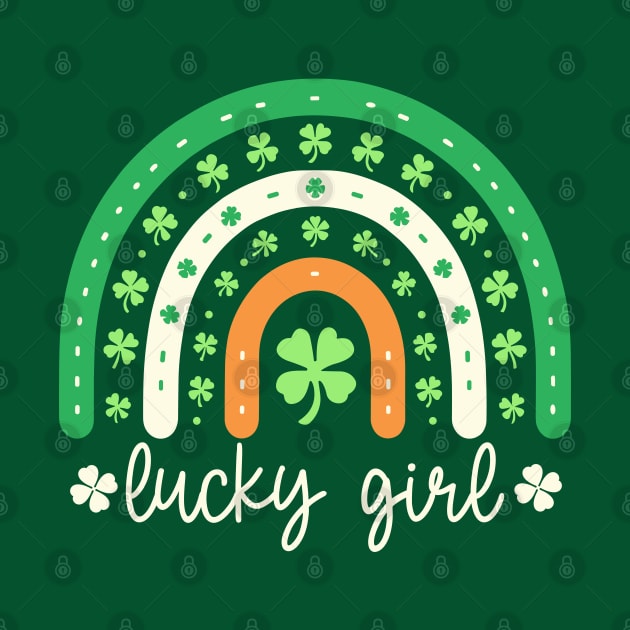 St. Patrick's Day Rainbow Tee - Lucky Girl by Kicosh