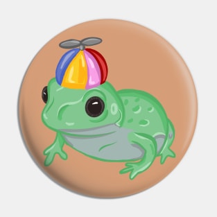 Propeller Hat Frog Pin