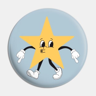 Retro Starboy Funny Face Pin