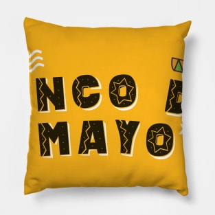 cinco de mayo day celebration Pillow