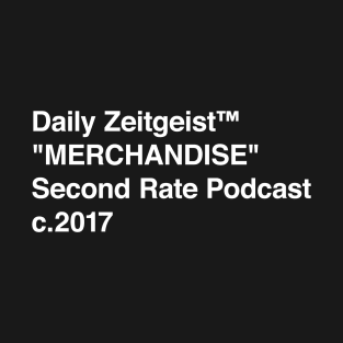 Daily Zeitgeist "MERCHANDISE" White - Pocket T-Shirt