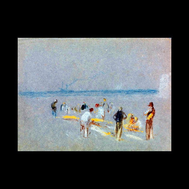 High resolution William Turner Cricket on Goodwin Sands by tiokvadrat