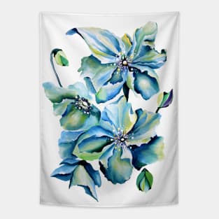 Himalayan Asian Flowers Tapestry