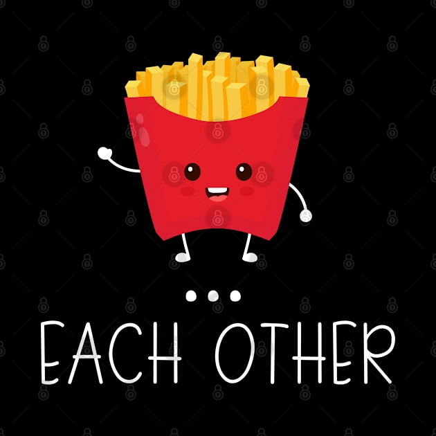 Made For Each Other Hamburger Fries Couple Matching by LotusTee