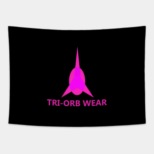 TRI-ORB WEAR PINK SMALLER FORM LOGO WITH FIT LOGO Tapestry