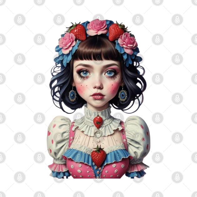 Victorian Strawberry Girl by ALM Artbox