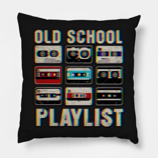 never forget 80s Cassette Tape Music Old School Playlist 80s 90s classic graphic Pillow