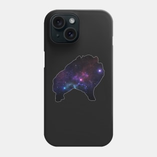 Galaxy Pomeranian Silhouette Phone Case