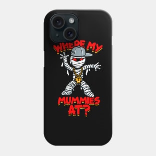 Funny Cute Urban Style Hiphop Mummy Spooky Original Cartoon Meme Phone Case