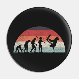 Evolution Of The Skateboard Retro Pin