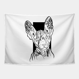 Sphinx cat lover Sphynx hairless cat breed naked cat Tapestry