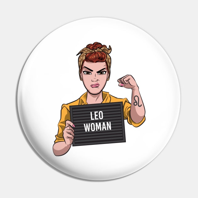 Leo Woman Pin by Surta Comigo