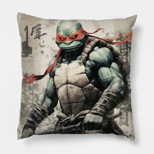 Vintage Japanese Ninja Turtle II Pillow