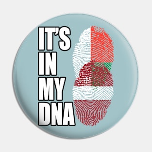 Malagasy And Latvian Mix Heritage DNA Flag Pin