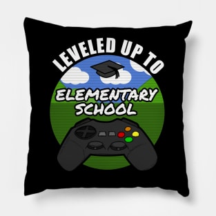 Leveled Up To Elementary School Gamer Gaming 2021 Pillow