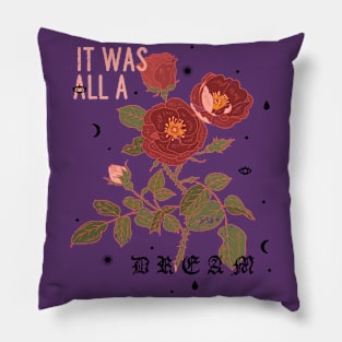 Red Rose Branch Pillow