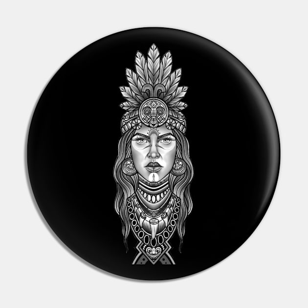 Indian Woman Pin by GuettoUnderClothing