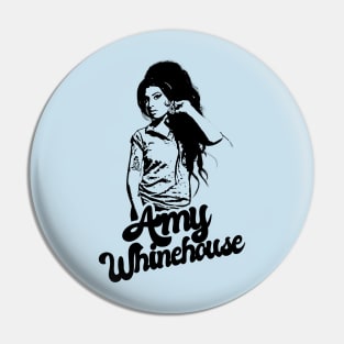 Amy Whinehouse Style Classic Pin