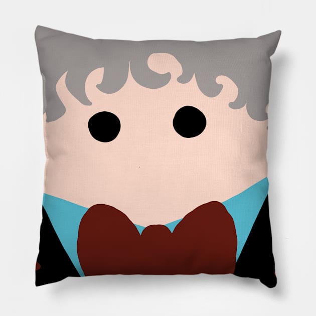 Minimalistic Third Doctor Pillow by alxandromeda