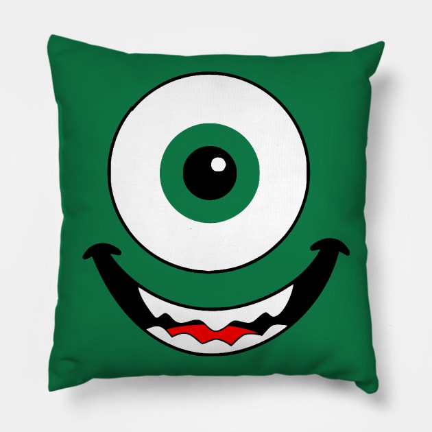 Monsters Mike Wazowski Pillow by ThisIsFloriduhMan