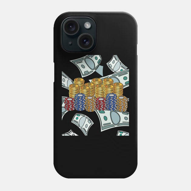 Poker Poker Player Winner Zocker Phone Case by flofin