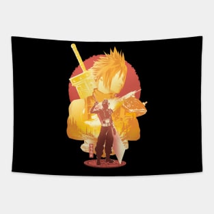 Mercenary Soldier Cloud Tapestry