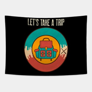 L'ets Take a Trip / Retro Design / Camping Lovers / Vintage Design Tapestry