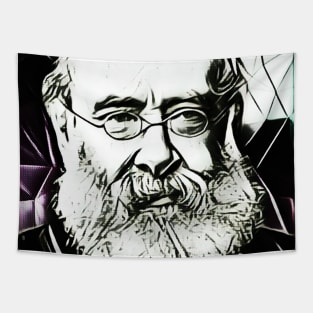 Anthony Trollope Portrait | Anthony Trollope Artwork 5, Black and White Tapestry