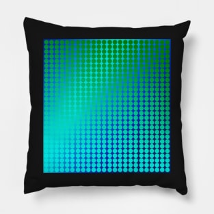 Dots green blue Pillow