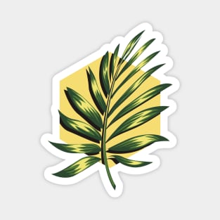 Green Palm Leaf Magnet