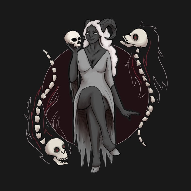 Demon Skull Lady by Abbey
